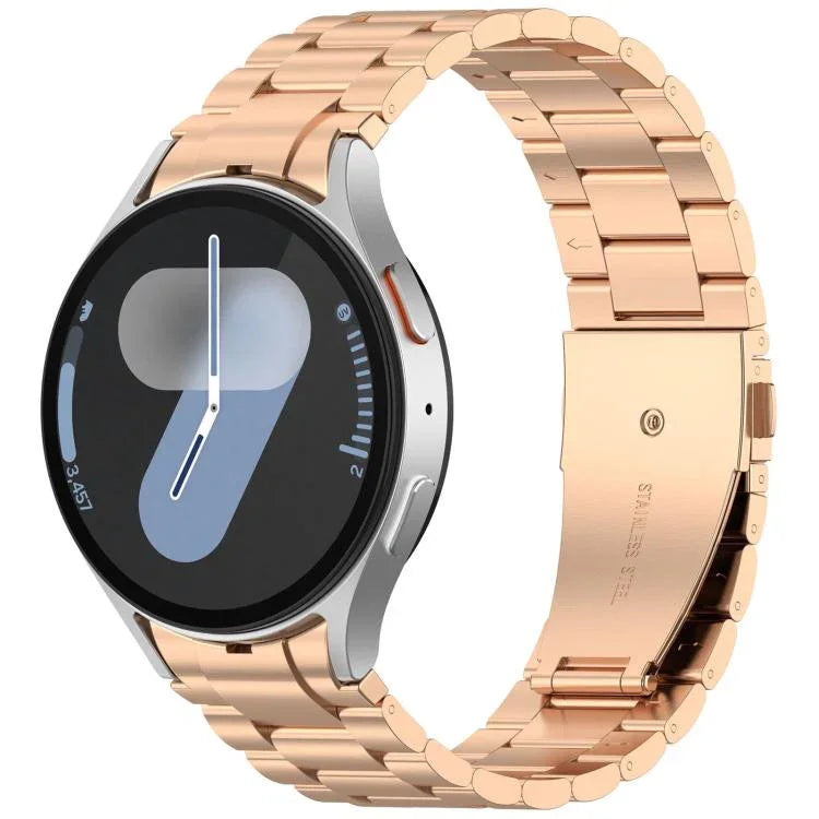 xDfind Three Beads Metal Watch Band, For Samsung Galaxy Watch Ultra 47mm, For Samsung Galaxy Watch 7 / FE / 6 / 5 / 4, For Samsung Galaxy Fit3
