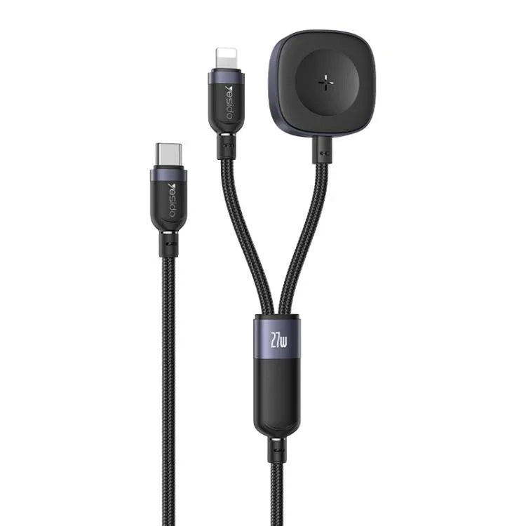 Yesido CA136L 27W USB-C / Type-C to 8 Pin & iWatch 2 in 1 Charging Cable, CA136L