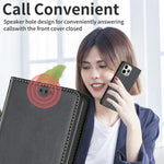Magnetic Leather Phone Case, For iPhone 17 Pro Max