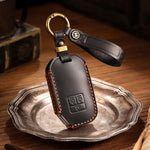 For Kia Carnival Hallmo B087 Crazy Horse Cowhide Car Key Protection Cover, For Kia Carnival