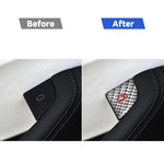 For Tesla Model 3 New Edition 2023+ 4pcs/Set Carbon Fiber Car Door Switch Decorative Sticker with Label, For Tesla Model 3 New Edition 2023+ Car Door Switch