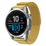 xDfind Milanese Quick Fit Metal Watch Band, For Garmin Fenix 8/7X/6X/5X 26mm, For Garmin Fenix 8/7/6/5 22mm, For Garmin Fenix 8/7S/6S/5S 20mm
