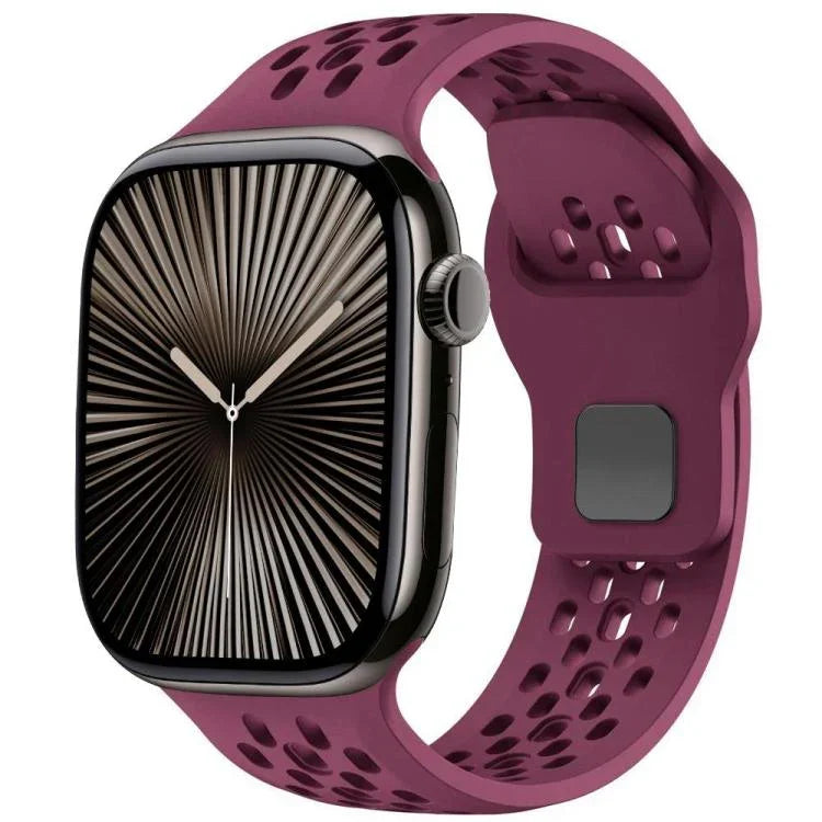 xDfind Mesh Reverse Buckle Silicone Watch Band, For Apple Watch 46mm / 49mm / 45mm / 44mm, For Apple Watch 42mm / 41mm / 40mm / 38mm