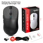 HXSJ T68 3 Modes Wired 2.4G BT5.1 Wireless Lightweight Gaming Mouse, T68