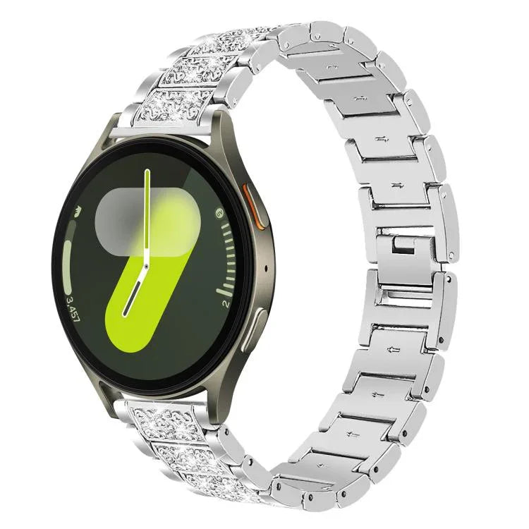 xDfind Diamond Jewelry Stainless Steel Watch Band, For Samsung Galaxy Watch Ultra / Ultra 2025, For Samsung Galaxy Watch8 / Watch8 Classic, For Samsung Galaxy Watch7 / FE / 6 / 5 / 4, For Samsung Galaxy Fit3