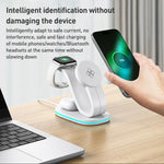 3 in 1 Phone / Earphone / Watch Universal Wireless Charger, 3 in 1 Universal(Black), 3 in 1 Universal(White)