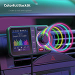 BT98 Colorful Screen Car Bluetooth MP3 Player FM Transmitter Cigarette Lighter Charging, BT98
