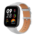 xDfind Flat Head Black Shark Fine Grain Leather Watch Band, For Xiaomi Band 10 Pro / 9 Pro / Redmi Watch 6, For Redmi Watch 3 Active / Lite 20mm, For Redmi Watch 3 20mm