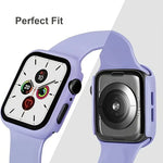 Pin Buckle Silicone Watch Band with Film Integrated PC Case, For Apple Watch Series 44mm, For Apple Watch Series 40mm, For Apple Watch Series 10 / 11 46mm, For Apple Watch Series 10 / 11 42mm, For Apple Watch Ultra 3 / 2 / 1 49mm                       ...