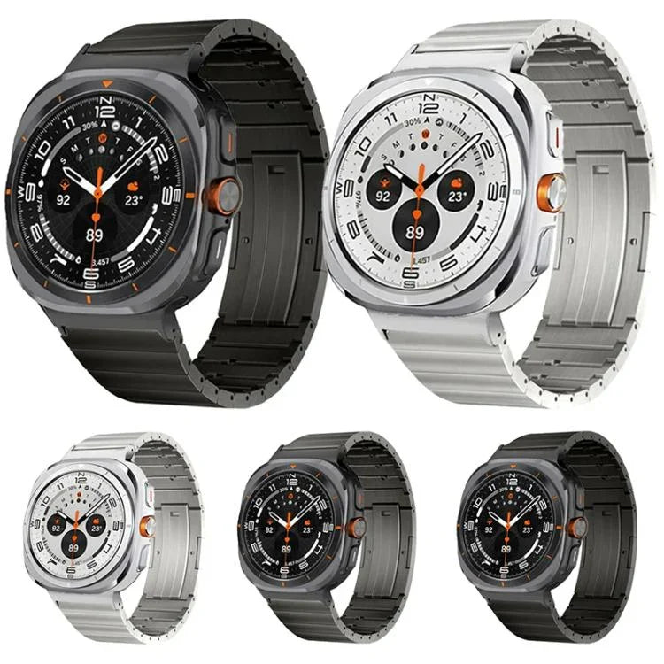One Bead Side Slide Quick Release Buckle Titanium Alloy Watch Band, For Samsung Galaxy Watch Ultra / Ultra 2025, For Samsung Galaxy Watch8 / Watch8 Classic