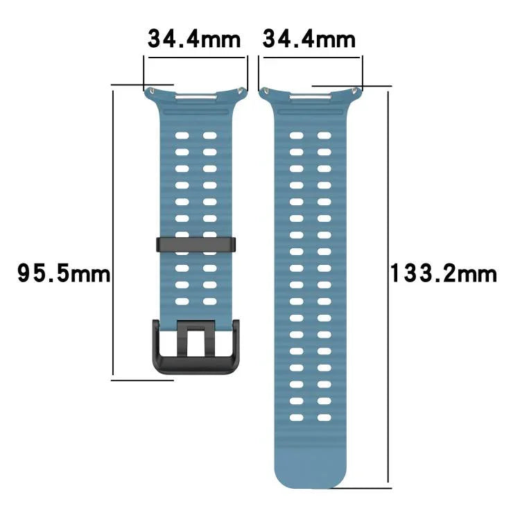 Dual-row Holes Silicone Watch Band with TPU Case, For Samsung Galaxy Watch Ultra 47mm / Ultra 2025
