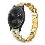 xDfind Small Twist Diamond Metal Watch Band, 20mm For COROS APEX 2 42mm / PACE 2, 20mm For Huawei Watch GT4 / GT3 / GT2, 20mm For Amazfit Bip U / Bip Lite / Bip 3 Pro, 20mm For Amazfit GTS4 Mini/3/2 /2e/2 Mini, 20mm For Xiaomi Haylou RS4 Plus LS11 / LS...