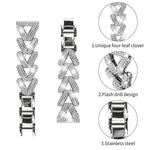 xDfind Small Twist Diamond Metal Watch Band, 20mm For COROS APEX 2 42mm / PACE 2, 20mm For Huawei Watch GT4 / GT3 / GT2, 20mm For Amazfit Bip U / Bip Lite / Bip 3 Pro, 20mm For Amazfit GTS4 Mini/3/2 /2e/2 Mini, 20mm For Xiaomi Haylou RS4 Plus LS11 / LS...
