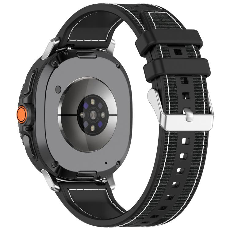 xDfind Hybrid Nylon Braid Silicone Watch Band, For Samsung Galaxy Watch 8 / 8 Classic 22mm