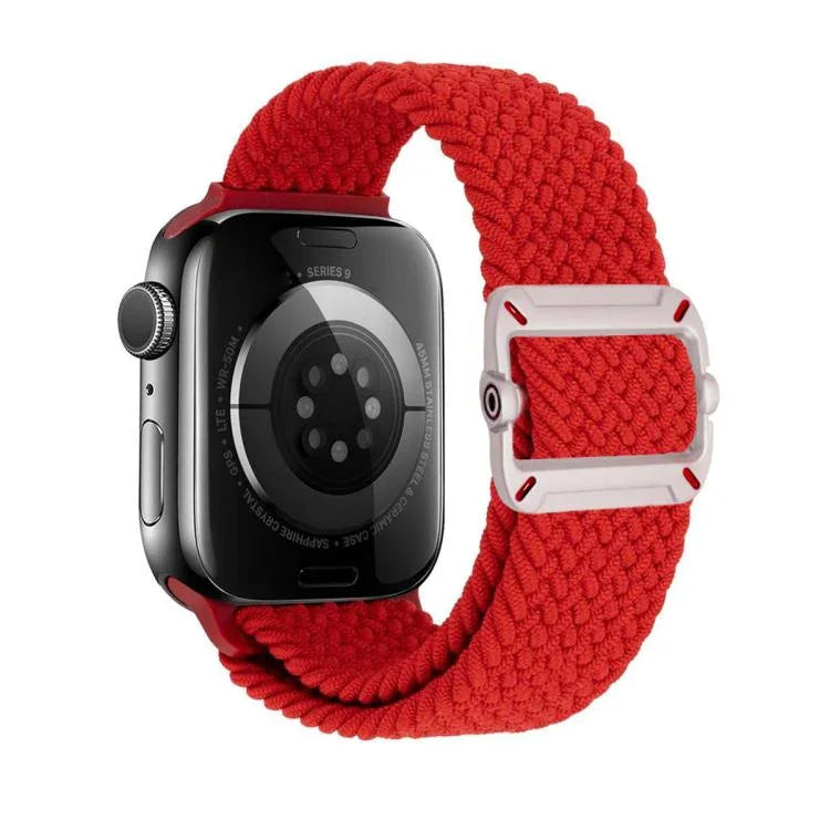 Double Loop Mechanical Buckle Nylon Braid Watch Band, For Apple Watch 42mm / 41mm / 40mm / 38mm