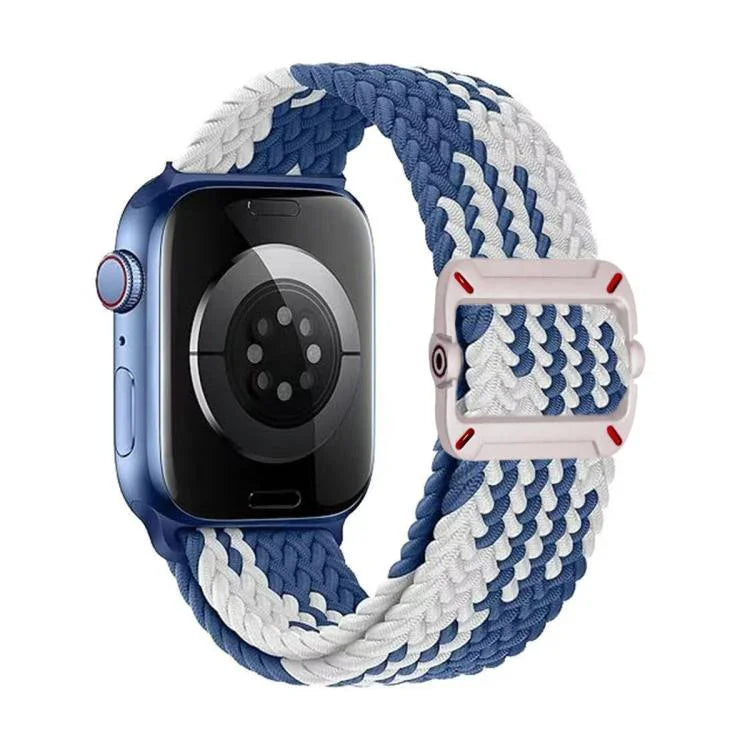 Double Loop Mechanical Buckle Nylon Braid Watch Band, For Apple Watch 42mm / 41mm / 40mm / 38mm
