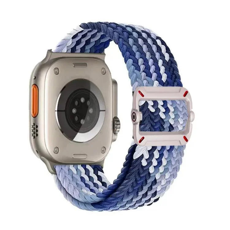 Double Loop Mechanical Buckle Nylon Braid Watch Band, For Apple Watch 42mm / 41mm / 40mm / 38mm