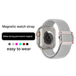 Double Loop Mechanical Buckle Nylon Braid Watch Band, For Apple Watch 42mm / 41mm / 40mm / 38mm