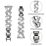 20mm xDfind Small Twist Diamond Metal Watch Band, For Huawei Watch Fit 5 / Fit 5 Pro / Fit 4