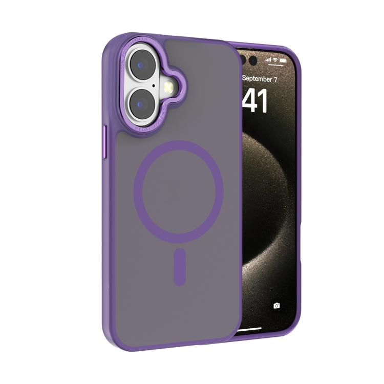 Kalebol Metal Lens Frame MagSafe Frosted PC Phone Case, For iPhone 17 Pro Max, For iPhone 17 Pro, For iPhone 17, For iPhone Air, For iPhone 16 Pro Max