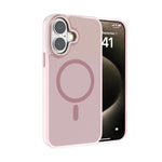Kalebol Metal Lens Frame MagSafe Frosted PC Phone Case, For iPhone 16 Pro, For iPhone 16 Plus, For iPhone 16, For iPhone 15 Pro Max, For iPhone 15 Pro