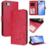 Litter Panda Embossing RFID Leather Phone Case with Lanyard, For iPhone 14 Pro Max, For iPhone SE 2022 / 2020 / 8 / 7, For iPhone 13 Pro Max, For iPhone 13 Pro, For iPhone 13 mini, For iPhone 12 / 12 Pro, For iPhone 12 Pro Max, For iPhone 12 mini