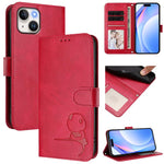Litter Panda Embossing RFID Leather Phone Case with Lanyard, For iPhone 14 Pro Max, For iPhone SE 2022 / 2020 / 8 / 7, For iPhone 13 Pro Max, For iPhone 13 Pro, For iPhone 13 mini, For iPhone 12 / 12 Pro, For iPhone 12 Pro Max, For iPhone 12 mini