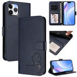 Litter Panda Embossing RFID Leather Phone Case with Lanyard, For iPhone 11 Pro Max, For iPhone 11, For iPhone 11 Pro, For iPhone X / XS, For iPhone XR, For iPhone XS Max, For iPhone 8 Plus / 7 Plus