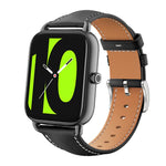 xDfind Flat Head Black Shark Fine Grain Leather Watch Band, 22mm For Xiaomi Watch S3/2 Pro/S2/S1, 22mm For Xiaomi Haylou Watch LS09B / LS05S / LS10, 20mm For Xiaomi Haylou RS4 Plus LS11 / LS12