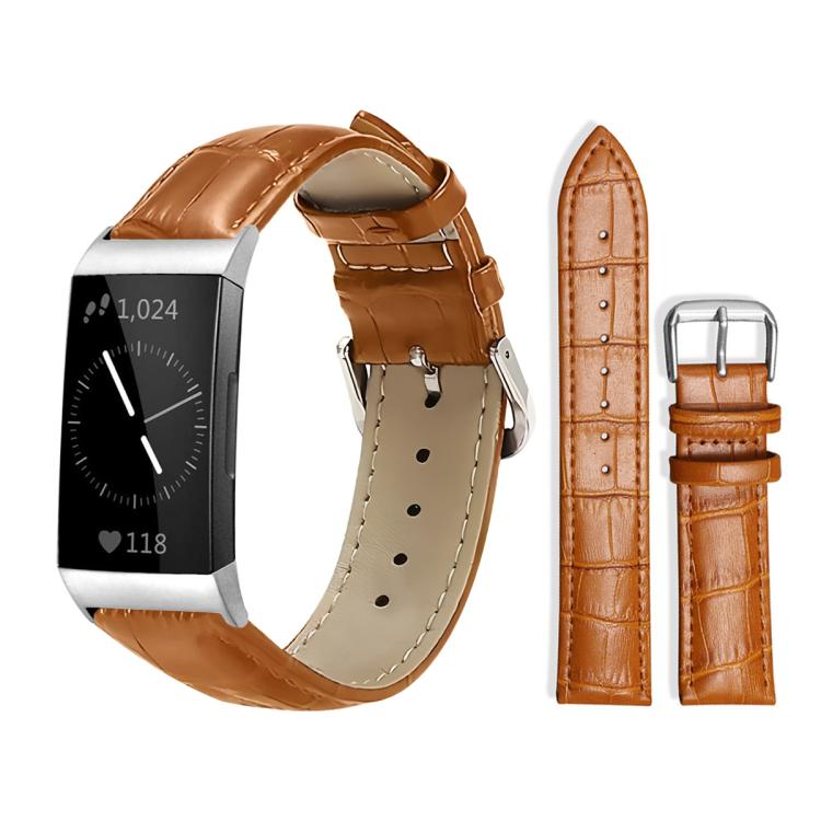 xDfind Bamboo Texture Pin Buckle Leather Watch Band, For Fitbit Charge 6 / 5 18mm, For Fitbit Inspire 3 12mm, For Fitbit Versa 4 / 3 / Sense2 / 1 20mm, For Fitbit Luxe / Special Edition 12mm, For Fitbit Inspire 2 / Ace 3 14mm                           ...