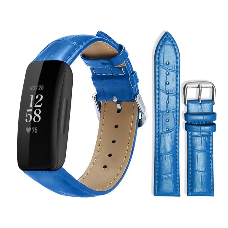 xDfind Bamboo Texture Pin Buckle Leather Watch Band, For Fitbit Charge 6 / 5 18mm, For Fitbit Inspire 3 12mm, For Fitbit Versa 4 / 3 / Sense2 / 1 20mm, For Fitbit Luxe / Special Edition 12mm, For Fitbit Inspire 2 / Ace 3 14mm                           ...