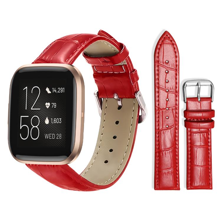 xDfind Bamboo Texture Pin Buckle Leather Watch Band, For Fitbit Charge 6 / 5 18mm, For Fitbit Inspire 3 12mm, For Fitbit Versa 4 / 3 / Sense2 / 1 20mm, For Fitbit Luxe / Special Edition 12mm, For Fitbit Inspire 2 / Ace 3 14mm                           ...
