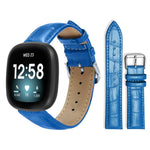 xDfind Bamboo Texture Pin Buckle Leather Watch Band, For Fitbit Charge 6 / 5 18mm, For Fitbit Inspire 3 12mm, For Fitbit Versa 4 / 3 / Sense2 / 1 20mm, For Fitbit Luxe / Special Edition 12mm, For Fitbit Inspire 2 / Ace 3 14mm                           ...