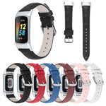 xDfind Bamboo Texture Pin Buckle Leather Watch Band, For Fitbit Charge 6 / 5 18mm, For Fitbit Inspire 3 12mm, For Fitbit Versa 4 / 3 / Sense2 / 1 20mm, For Fitbit Luxe / Special Edition 12mm, For Fitbit Inspire 2 / Ace 3 14mm                           ...