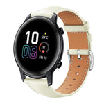 xDfind Flat Head Black Shark Fine Grain Leather Watch Band, 20mm For Honor Watch ES / Magic Watch2 42mm
