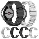 Tri-beads Flat Buckle Titanium Alloy Watch Band, For Google Pixel Watch 4 / 3 45mm, For Google Pixel Watch 4 / 3 / 2 / 1 41mm