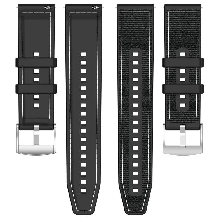 xDfind Hybrid Nylon Braid Silicone Watch Band, For Apple Watch 42 / 44 / 45 / 46 / 49mm 22mm, For Apple Watch 38 / 40 / 41 / S10 42mm 20mm