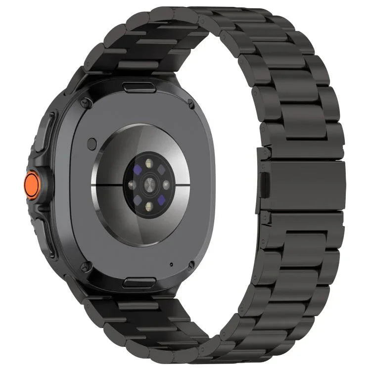 Tri-beads Flat Buckle Titanium Alloy Watch Band, For Samsung Galaxy Watch8 / Watch8 Classic, For Samsung Galaxy Fit3 / SM-R390