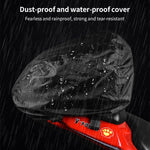 GHOST RACING GR-CWB06 PU Leather Motorcycle Tail Bag Rear Seat Travel Bag Backpack
