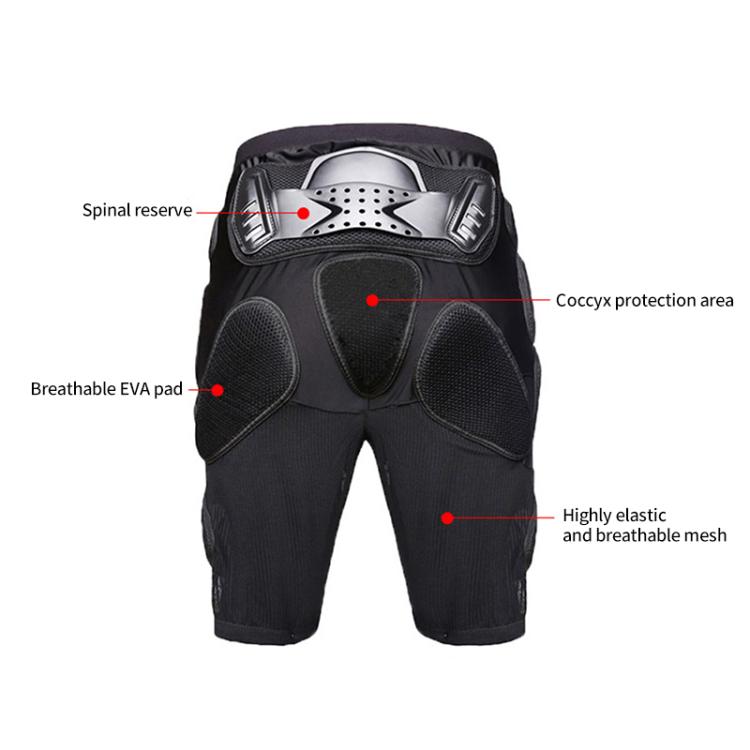 GHOST RACING K062 Off-road Motorcycle Armor Pants Racing Riding Anti-fall Hip Protector, S, M, L, XL, XXL