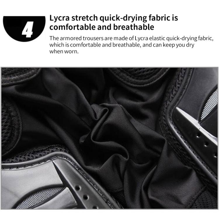 GHOST RACING K062 Off-road Motorcycle Armor Pants Racing Riding Anti-fall Hip Protector, S, M, L, XL, XXL