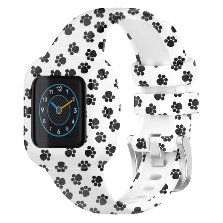 xDfind Steel Buckle Printed Silicone Watch Band, For GarminFit JR3 / Garmin Vivofit JR 3