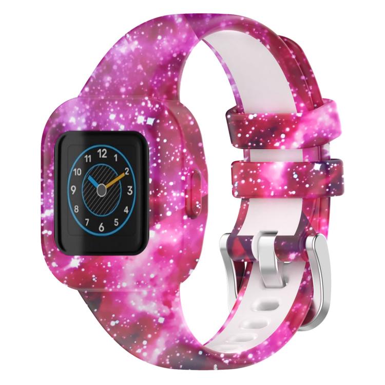 xDfind Steel Buckle Printed Silicone Watch Band, For GarminFit JR3 / Garmin Vivofit JR 3