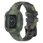 xDfind Steel Buckle Printed Silicone Watch Band, For GarminFit JR3 / Garmin Vivofit JR 3