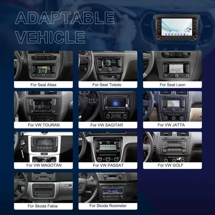 For Volkswagen Android 15 9 inch Screen Car Player Car Central Control Navigation, Standard, Standard+AHD+Microphone
