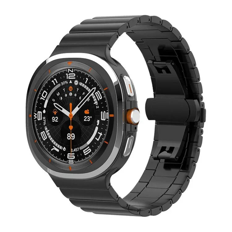 xDfind One-bead Bamboo Solid Stainless Steel Watch Band, For Samsung Galaxy Watch8 / Wacth8 Classic 22mm, For Samsung Galaxy Watch 7 / 6 / 5 / FE 20mm, For Samsung Galaxy Fit3 SM-R390 18mm