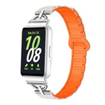 D-shaped Tri-beads Magnetic Silicone Watch Band, For Samsung Galaxy Fit3