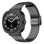 Seven Beads Buckle Stainless Steel Watch Band, For Samsung Galaxy Watch Ultra 47mm / Ultra 2025