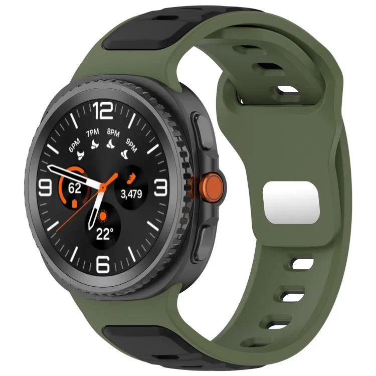 xDfind Dual Color Silicone Watch Band, For Samsung Galaxy Watch8 / Wacth8 Classic