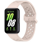 xDfind Colorful Buckle Solid Color Breathable Silicone Watch Band, For Samsung Galaxy Fit3